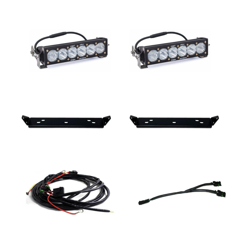 Ford Raptor Light Bar - Behind Grill - Baja Designs - OnX6 - Clear - `21-`27